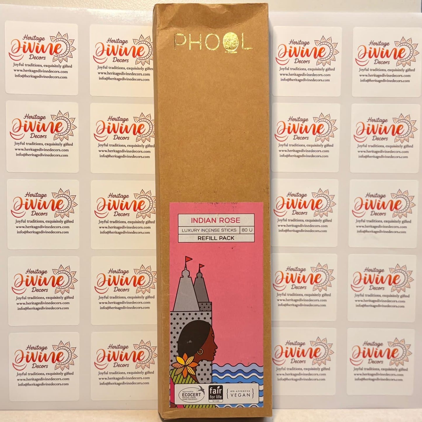 NATURAL INCENSE STICKS - INDIAN ROSE
