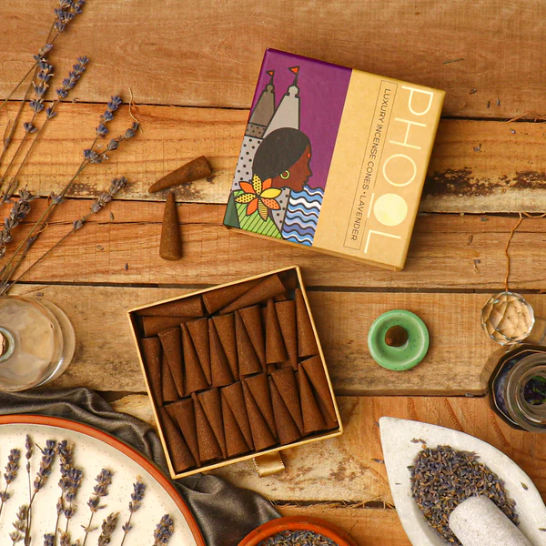 NATURAL INCENSE CONES - LAVENDER