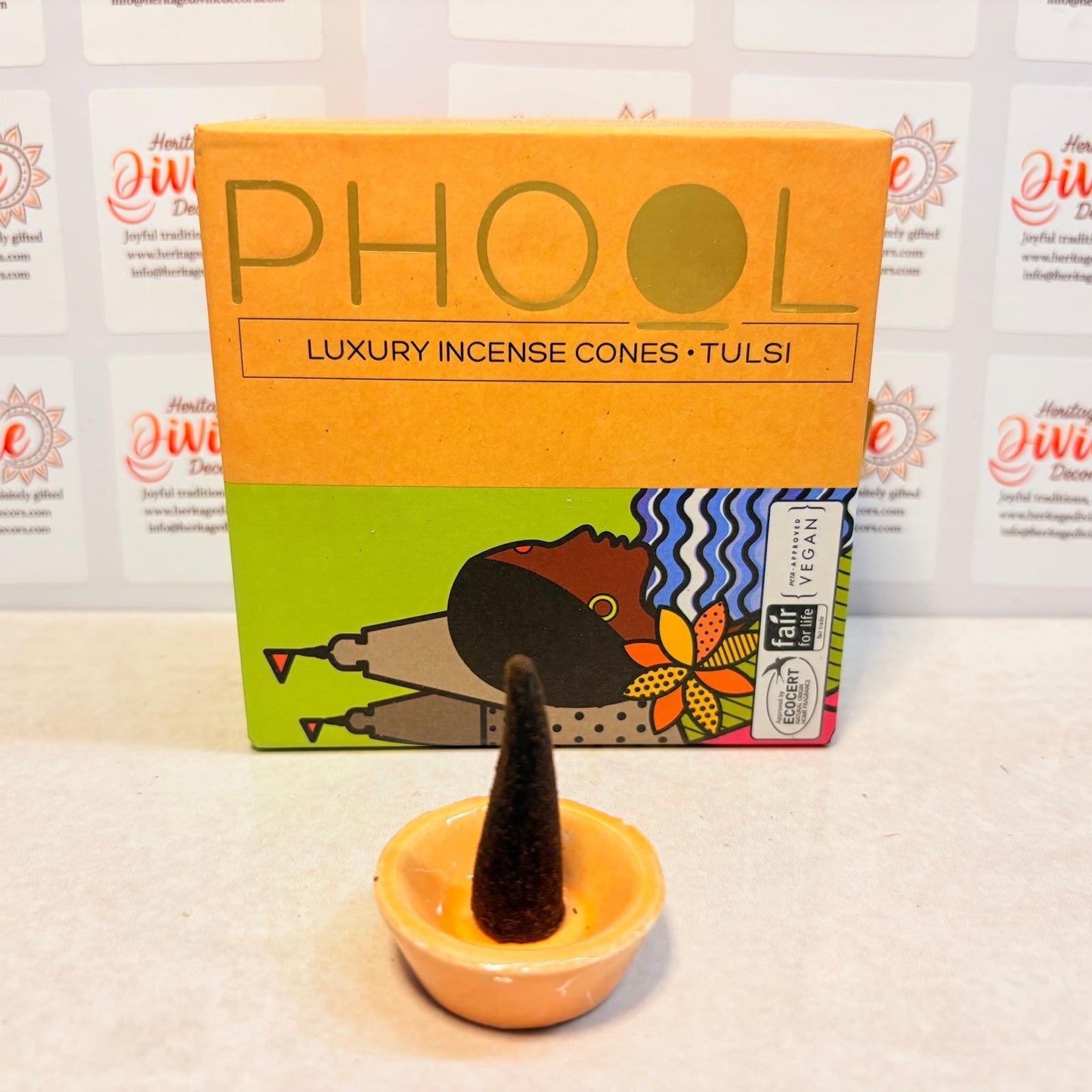 NATURAL INCENSE CONES - TULSI