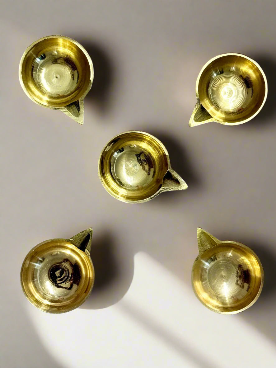 Brass Deepam / Kubera Agal Vilakku - Each