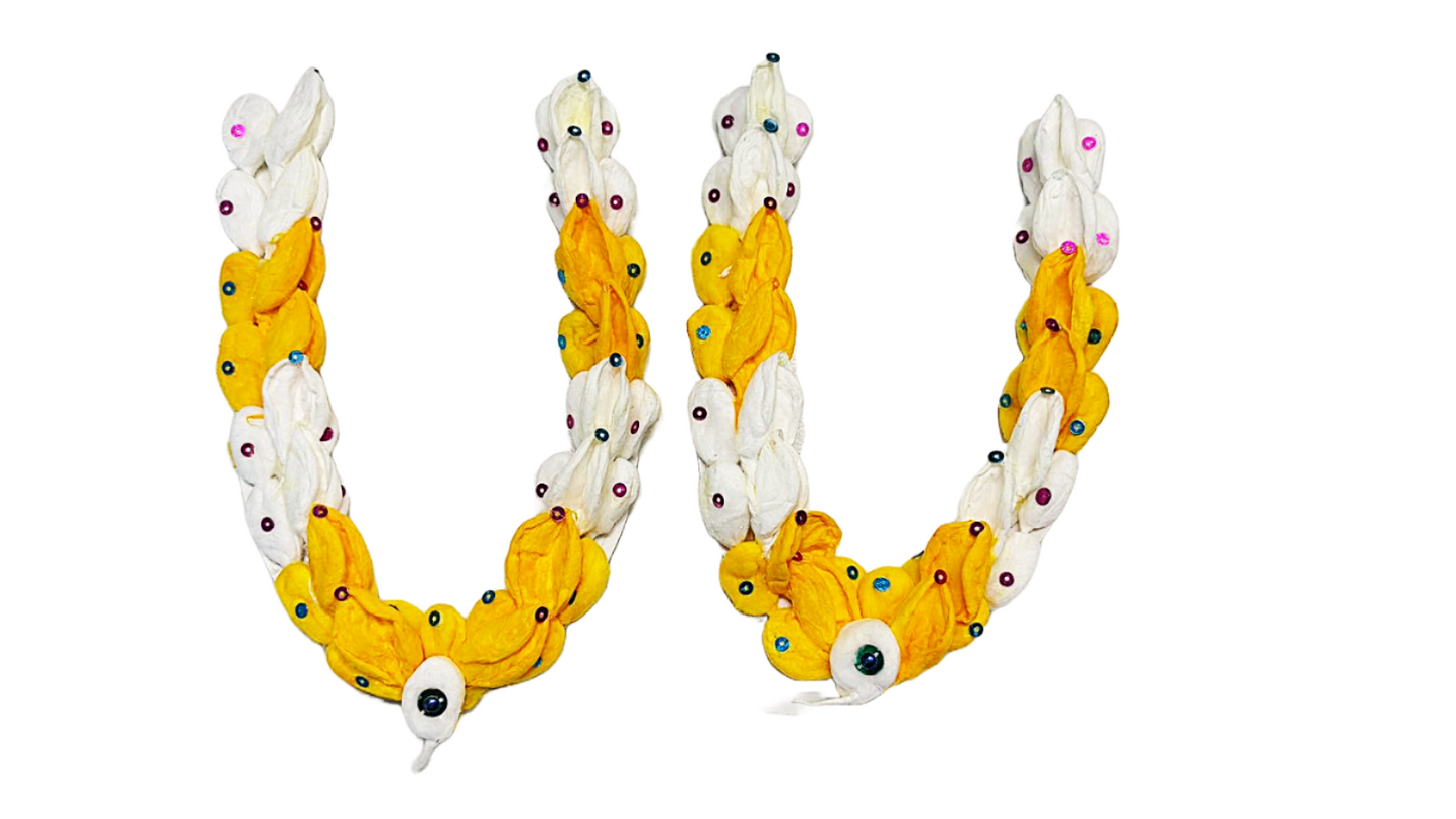 Pure Cotton vastram/mala for divine photo frames or idols