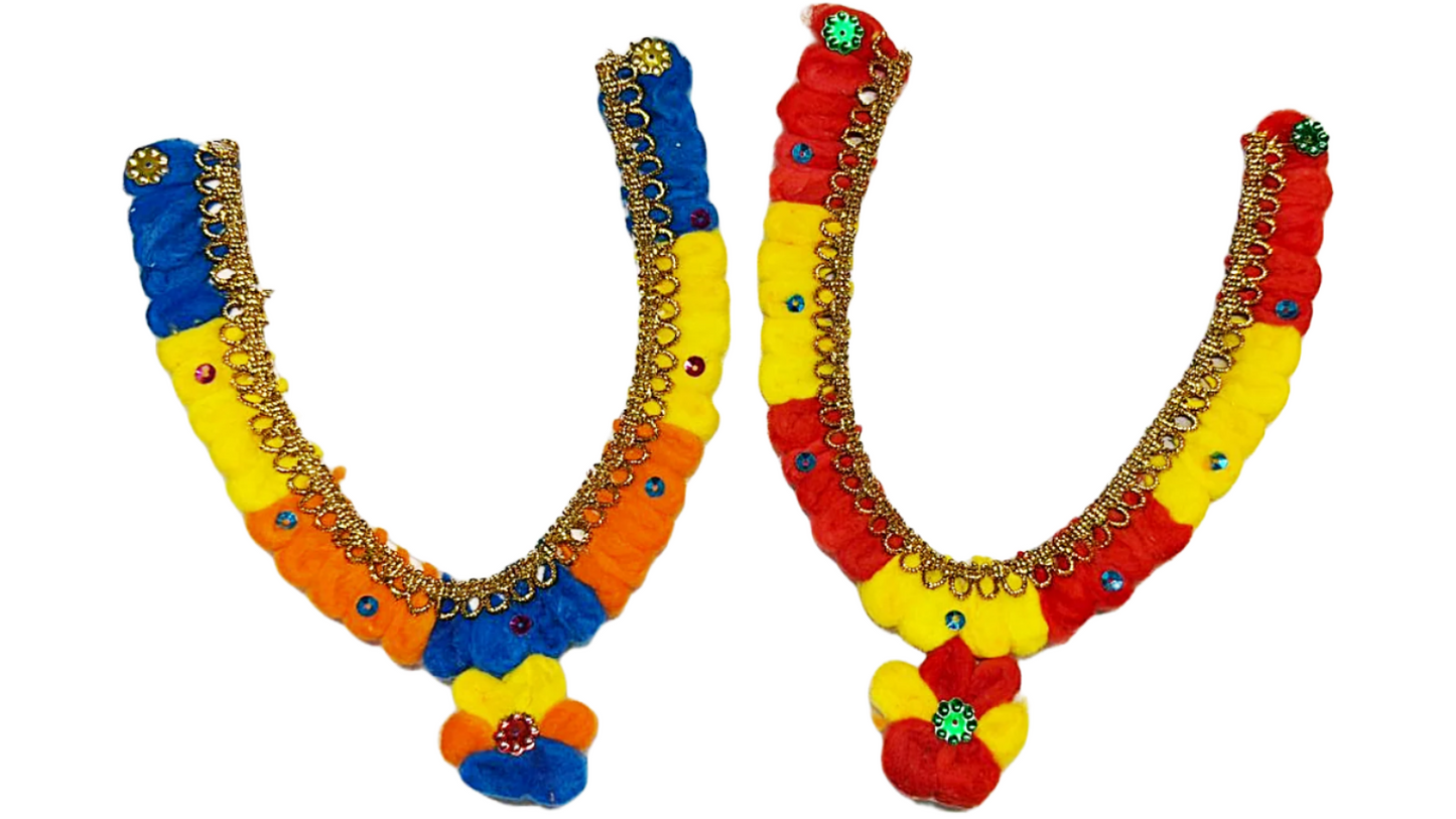 Pure Cotton vastram/mala for divine photo frames or idols