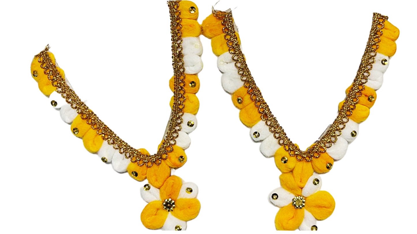 Pure Cotton vastram/mala for divine photo frames or idols