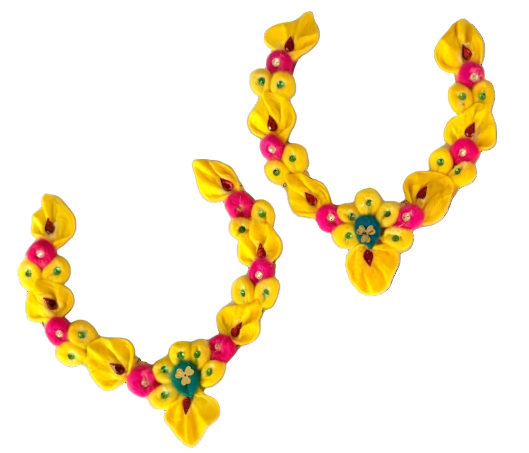 Pure Cotton vastram/mala for divine photo frames or idols
