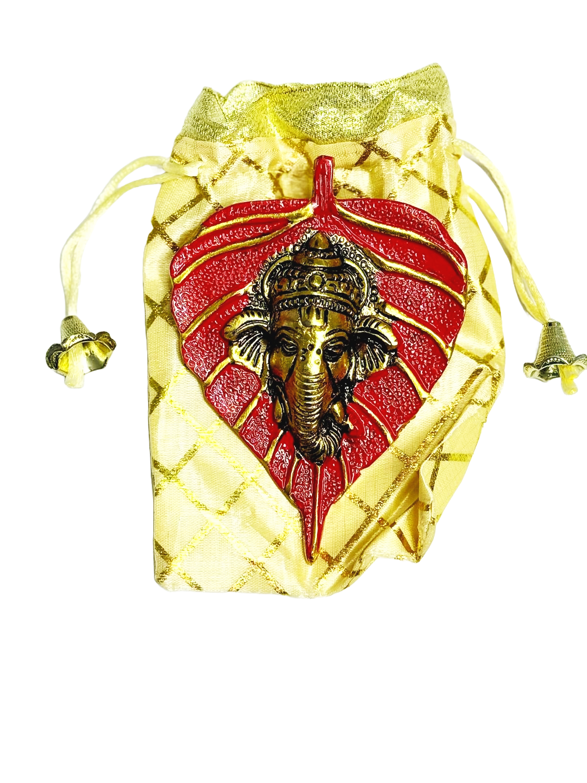 Ganapathi on leaf wall hanging return gift
