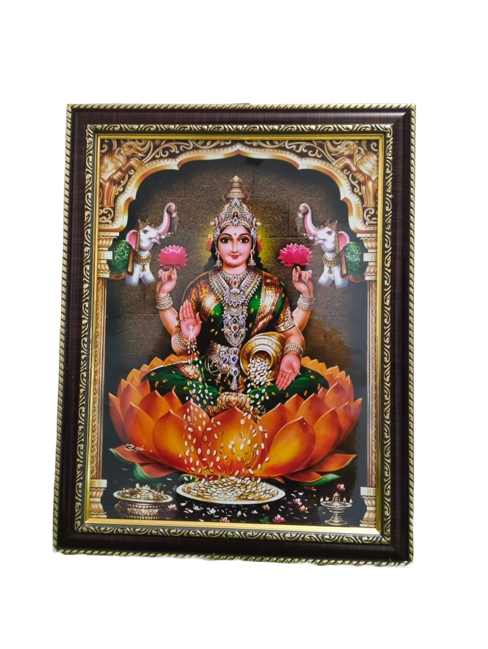 Lakshmi Devi synthetic digital photo frame (12 * 9 inches)
