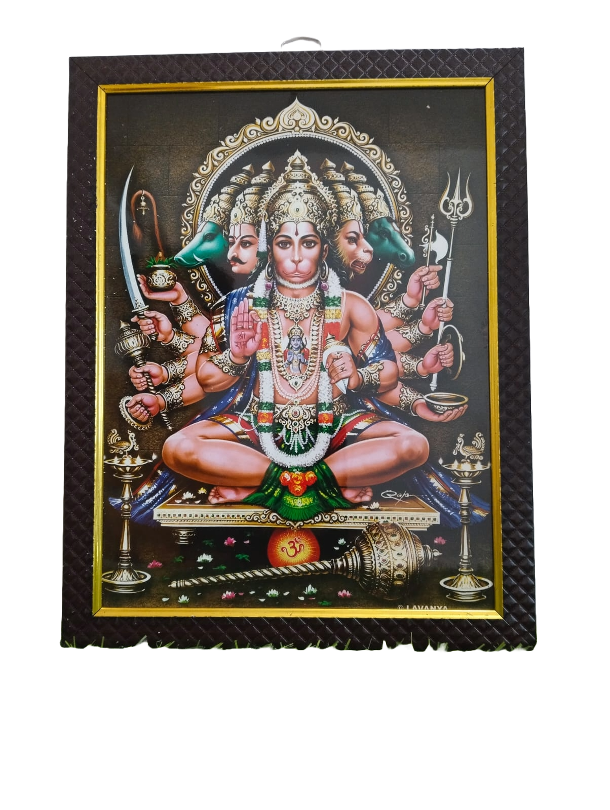 Panchamukha Hanuman God Photo Frame For Pooja Room With Wall Panchamukha Hanuman God Photo Frame For Pooja Room With Wall
