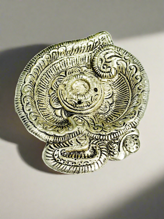 Antique german silver agarbathi/Incense stick stand (holds 4) Return gift