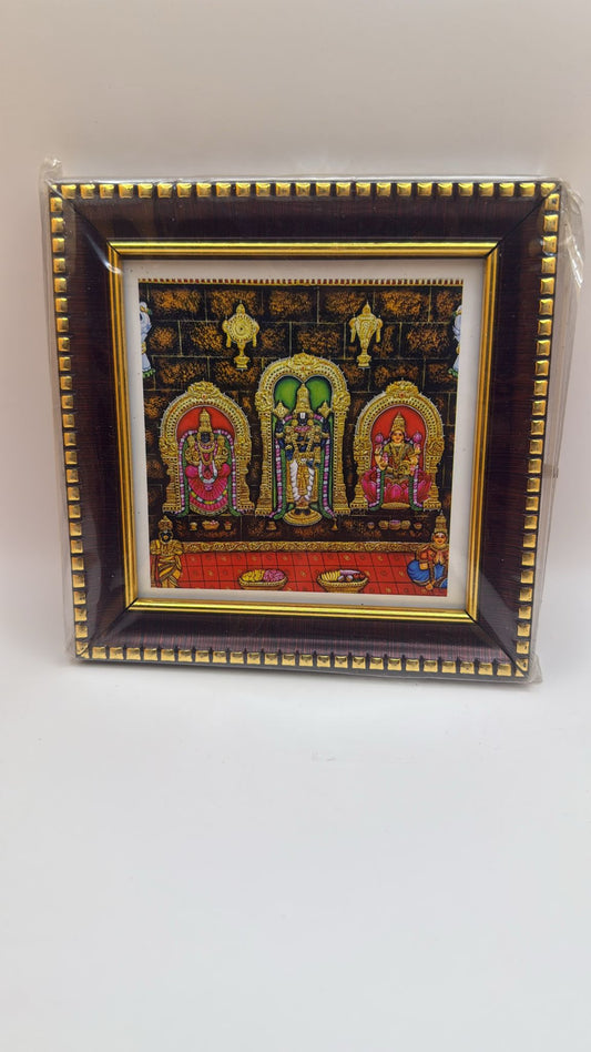 Thanjavur Style  - Lord Balaji & Goddess Lakshmi & Goddess Padmavati