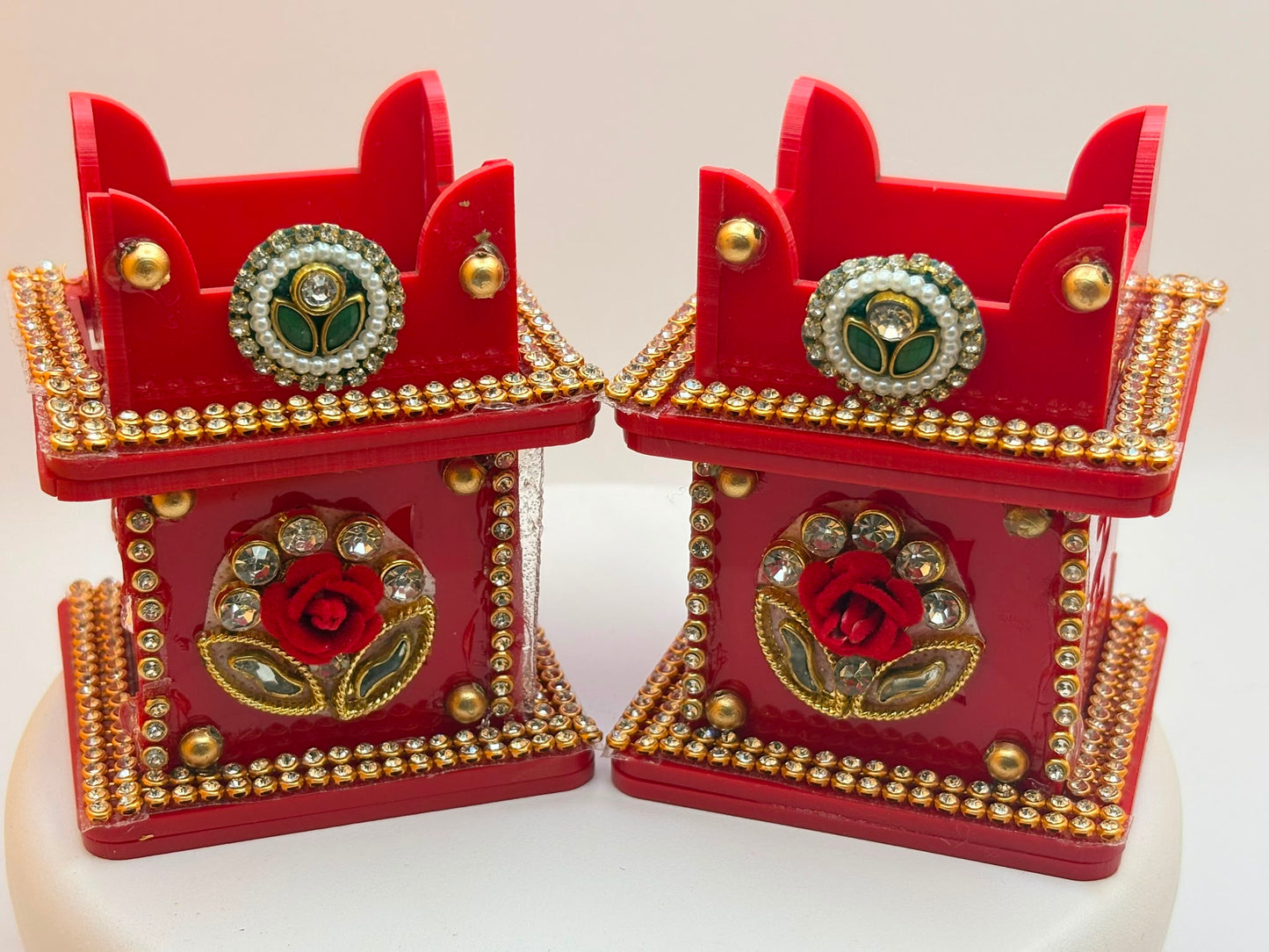Deepam stand (like tulsi plant base) Set of Two