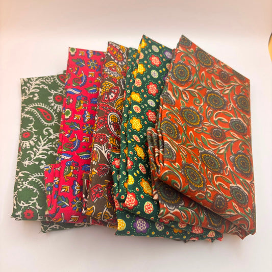 kalankari semi-cotton blouse (set of 3)