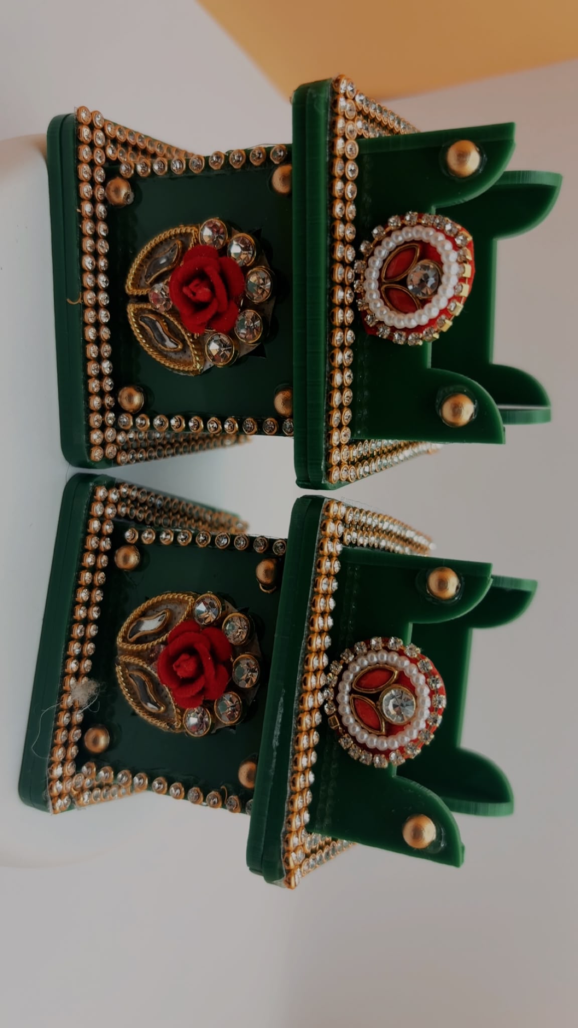 Deepam stand (like tulsi plant base) Set of Two