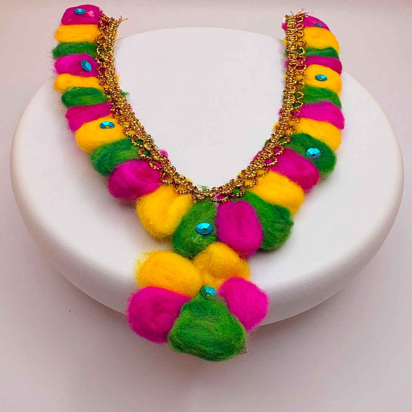 Pure Cotton vastram/mala for divine photo frames or idols