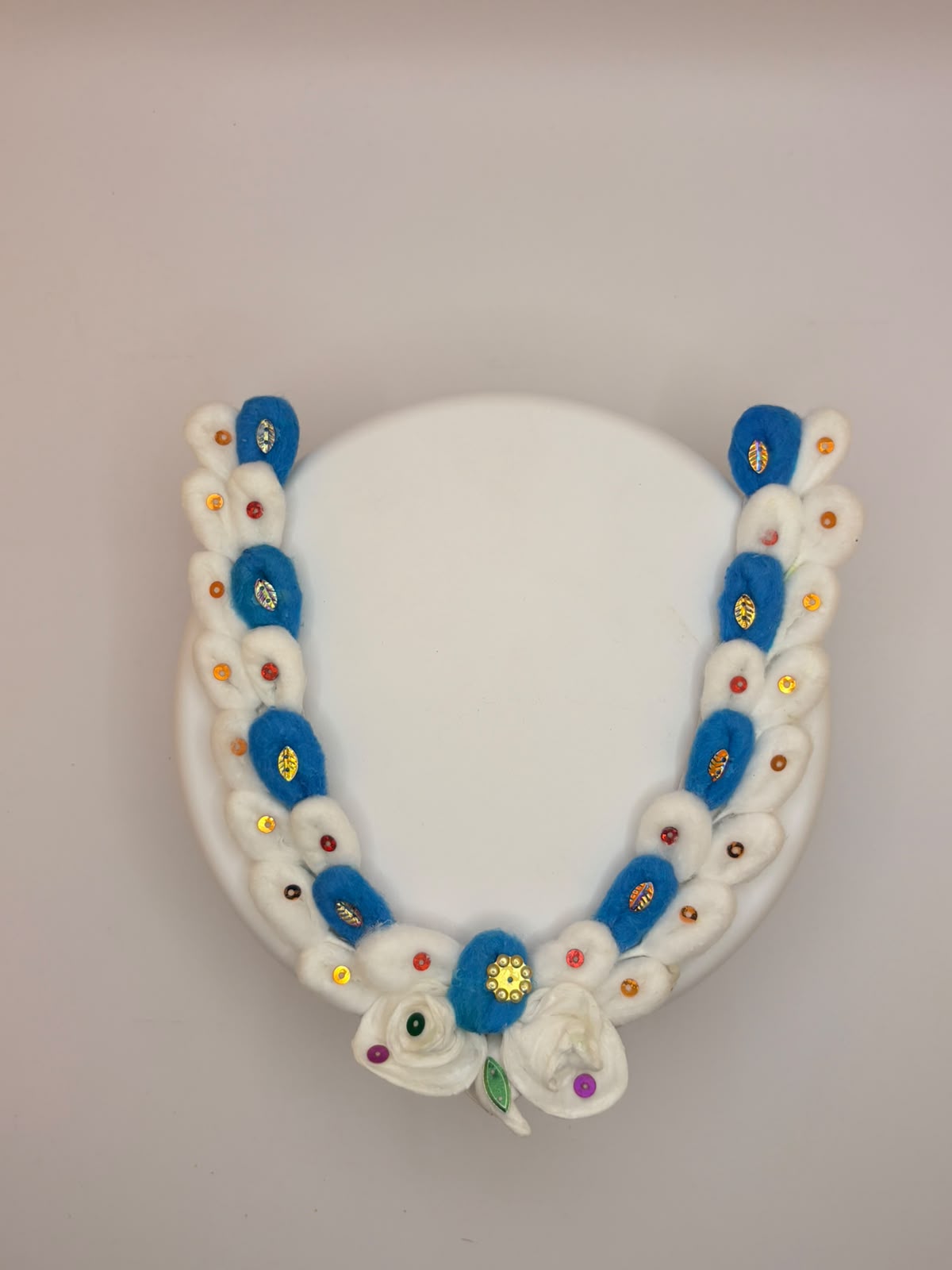 Pure Cotton vastram/mala for divine photo frames or idols