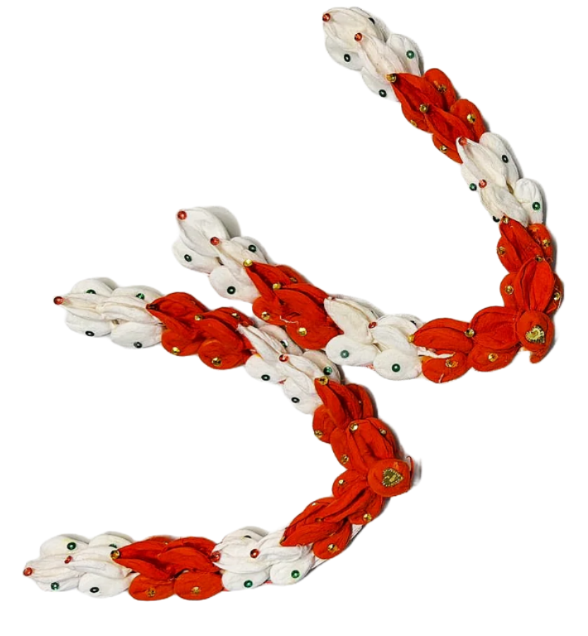 Pure Cotton vastram/mala for divine photo frames or idols