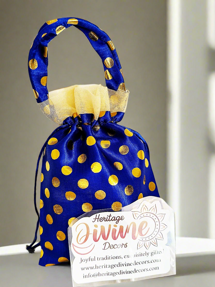 Return gift purple potli bag